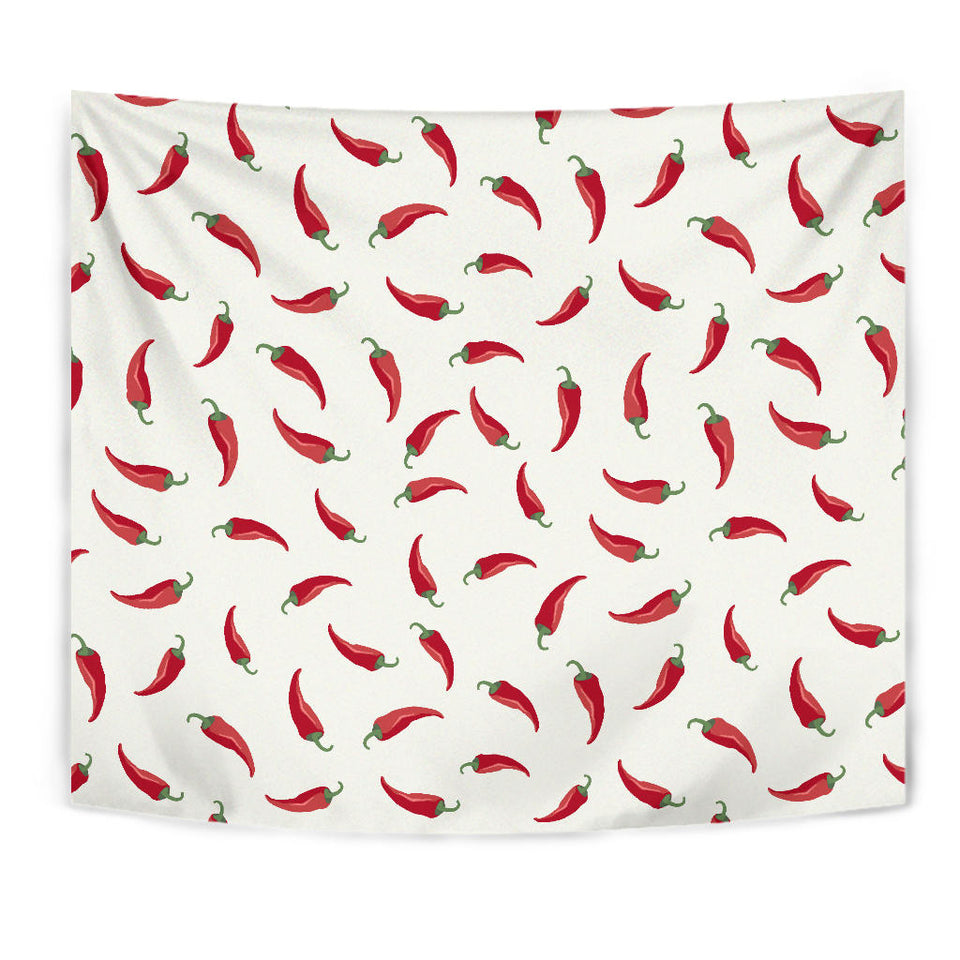 Chili Peppers Pattern Wall Tapestry