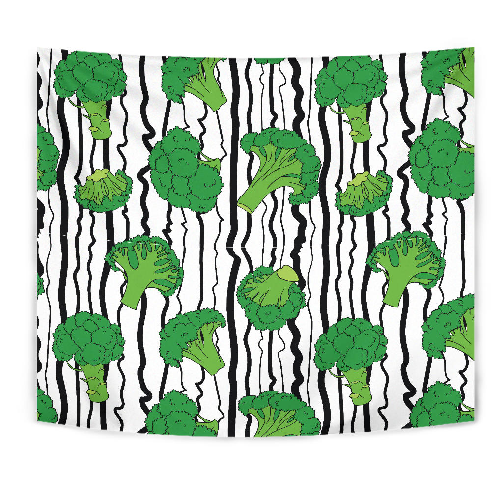 Cool Broccoli Pattern Wall Tapestry