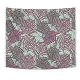 Spider Web Cobweb Design Color Pattern Wall Tapestry