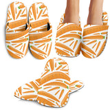 Carrot Pattern Print Design 02 Slippers