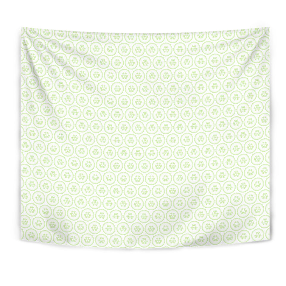 Cucumber Pattern Background Wall Tapestry