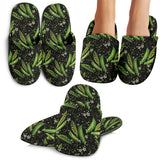 Green Peas Pattern Print Design 02 Slippers