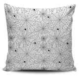 Spider Web Cobweb Pattern White Background Pillow Cover