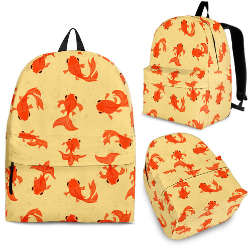 Goldfish Pattern Print Design 02 Backpack