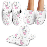 Cute Poodle Dog Star Pattern Slippers