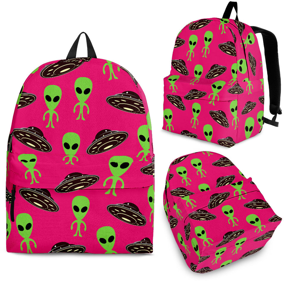 Alien Pattern Print Design 03 Backpack