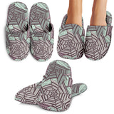Spider Web Cobweb Design Color Pattern Slippers