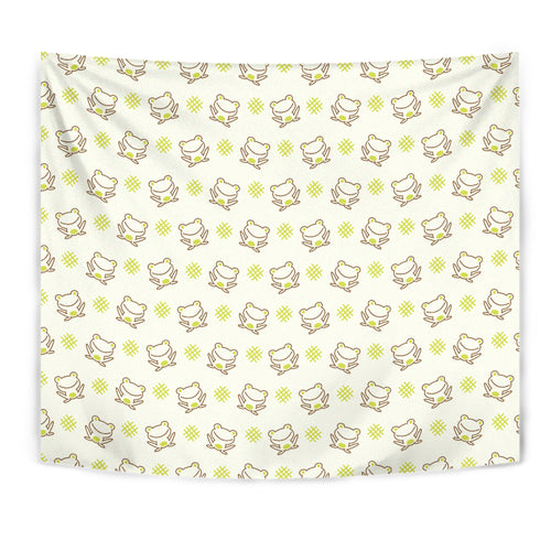 Cute Cartoon Frog Baby Pattern Wall Tapestry