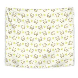 Cute Cartoon Frog Baby Pattern Wall Tapestry