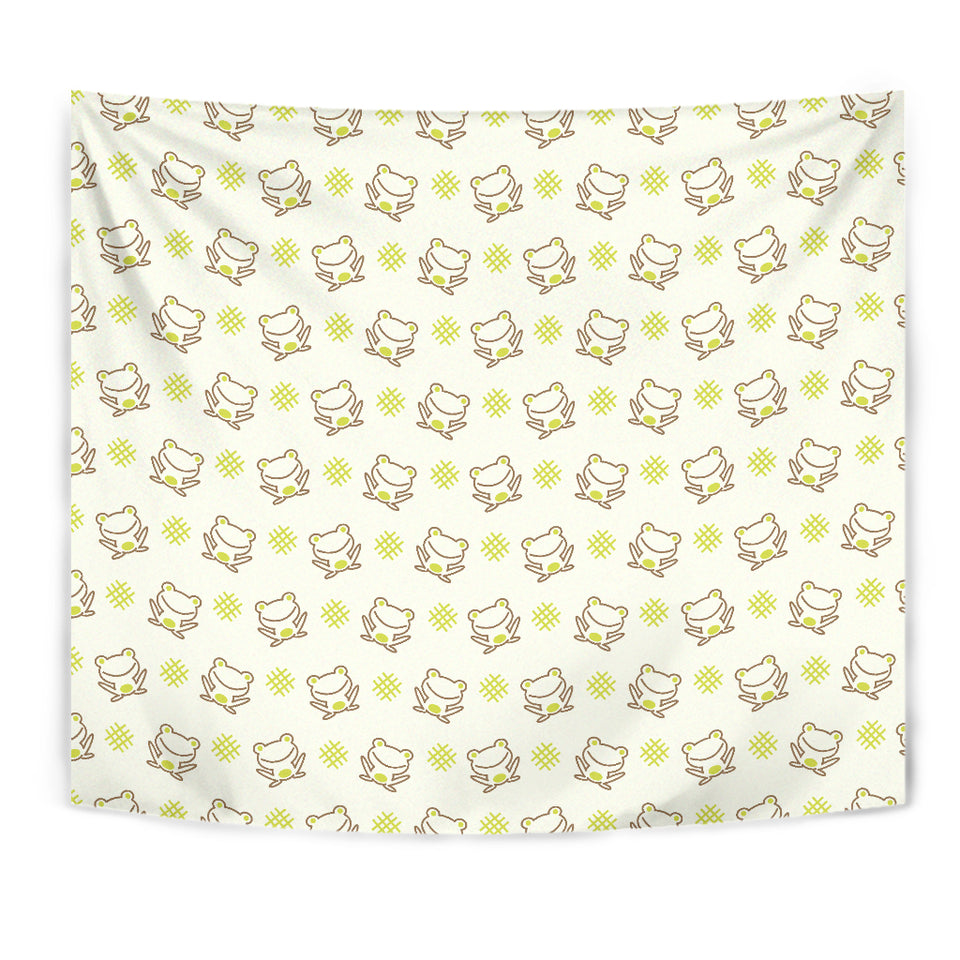 Cute Cartoon Frog Baby Pattern Wall Tapestry