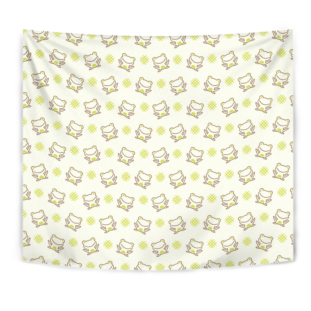 Cute Cartoon Frog Baby Pattern Wall Tapestry