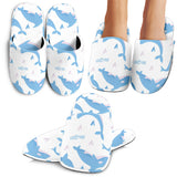 Blue Whale Pattern Slippers