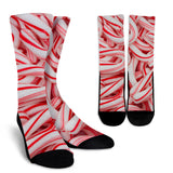 Candy Canes Crew Socks