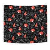 Fox Sleeping Fox Pattern Wall Tapestry
