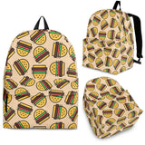 Hamburger Pattern Print Design 01 Backpack