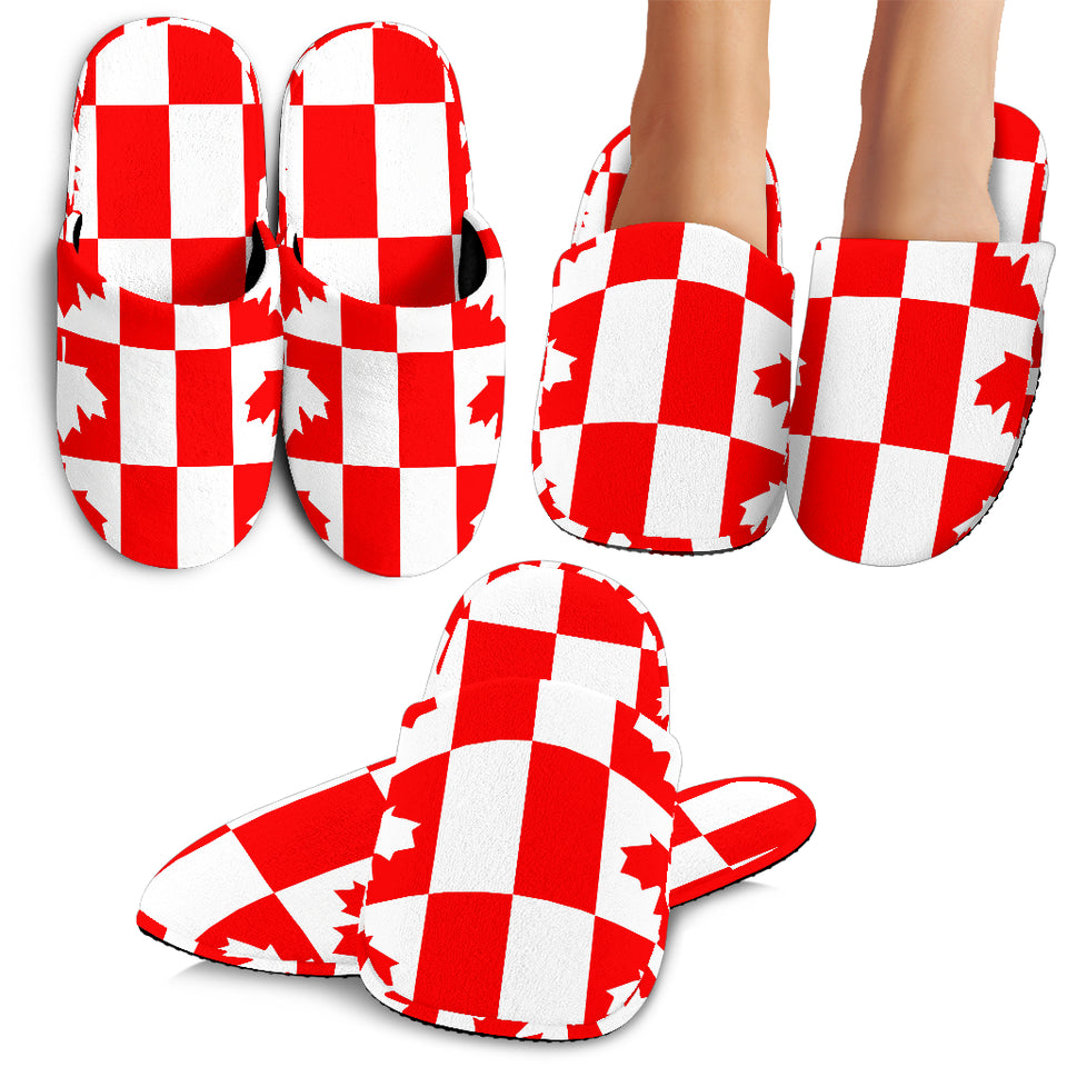 Canada Pattern Print Design 05 Slippers