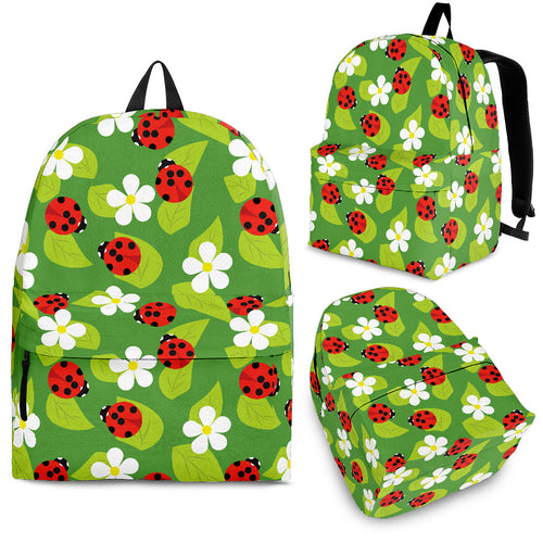 Ladybug Pattern Print Design 01 Backpack