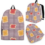 Bread Toast Pattern Print Design 05 Backpack