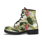 Heliconia Pattern Leather Boots