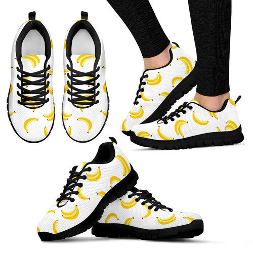 Banana Pattern Women'S Sneaker Shoes