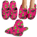 Alien Pattern Print Design 03 Slippers