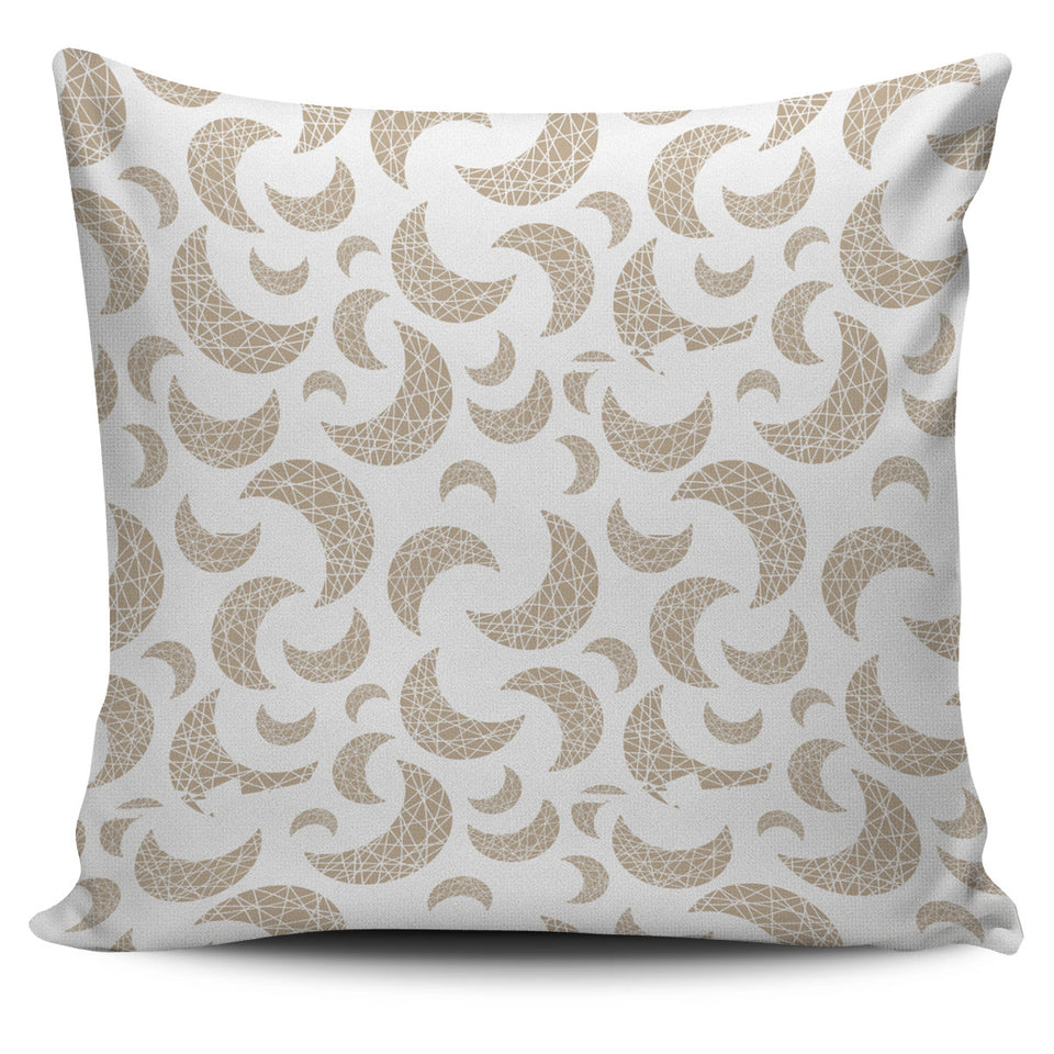 Cool Gold Moon Abstract Pattern Pillow Cover