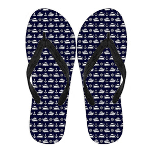 Women Flip Flops-Boat Anchor Rudder Ccnc006 Bt0155