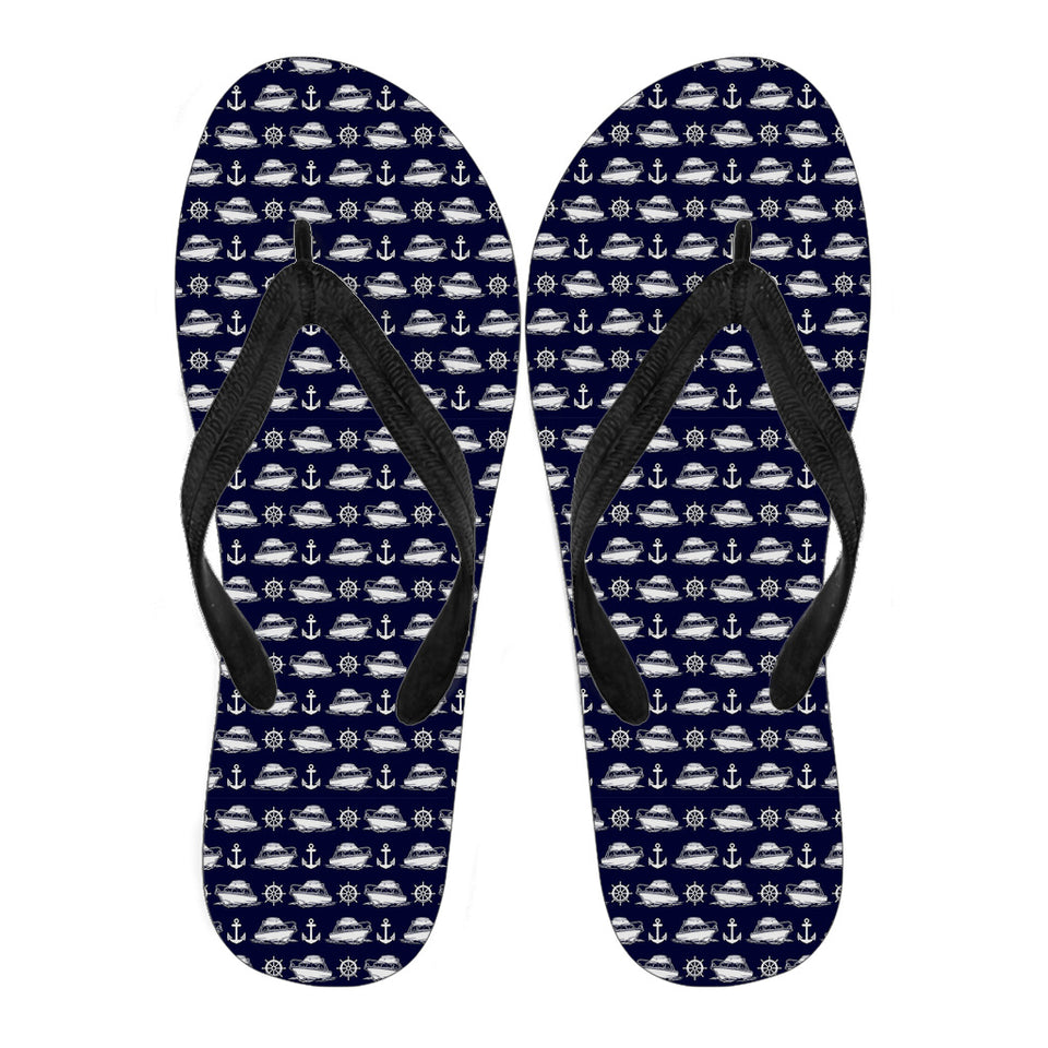 Women Flip Flops-Boat Anchor Rudder Ccnc006 Bt0155