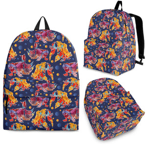 Goldfish Pattern Print Design 05 Backpack