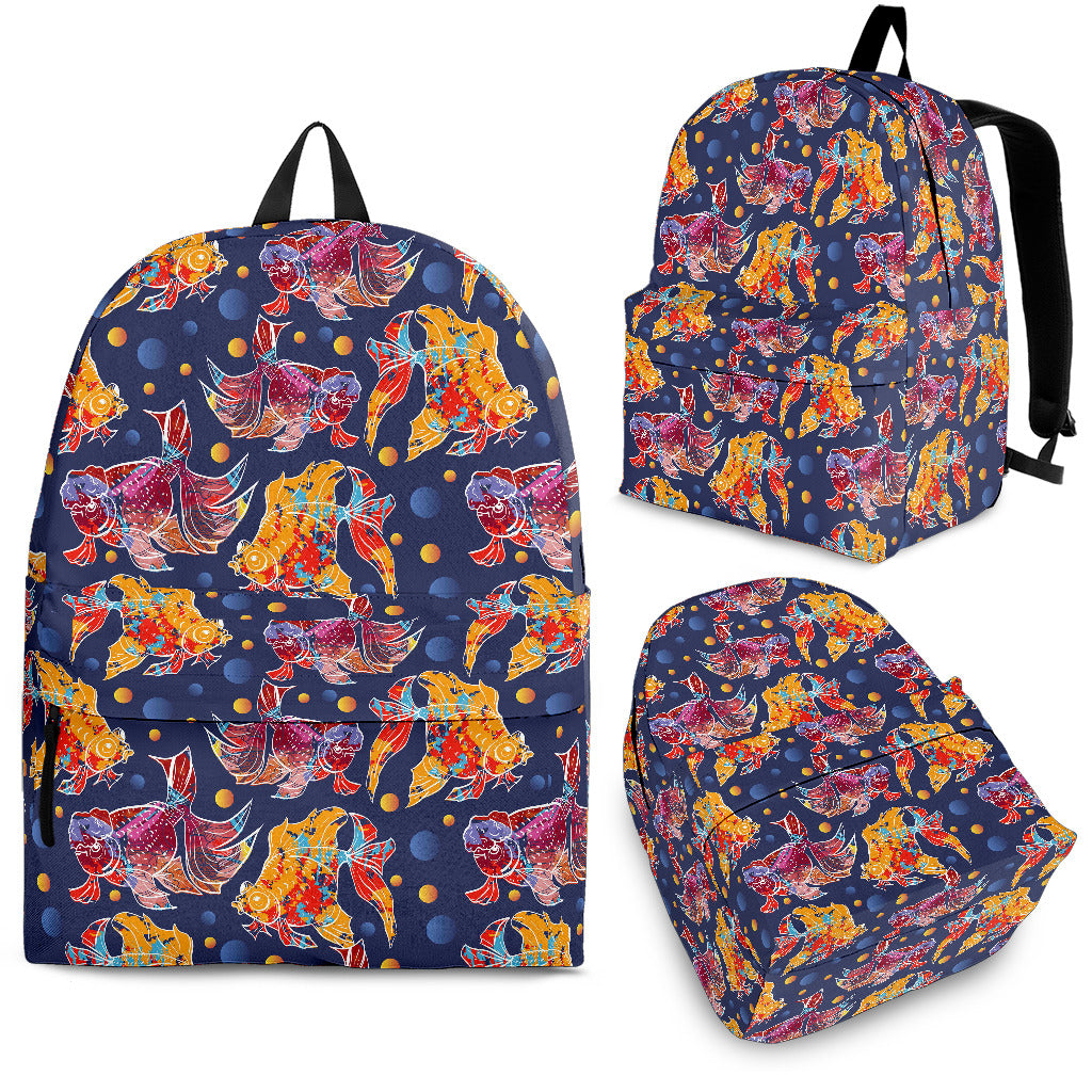 Goldfish Pattern Print Design 05 Backpack