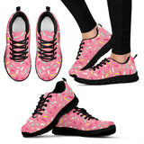 Pink Donut Glaze Candy Pattern Women'S Sneaker Shoes