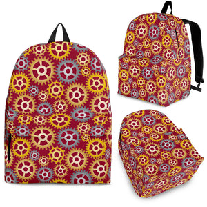 Gear Pattern Print Design 04 Backpack