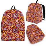 Gear Pattern Print Design 04 Backpack