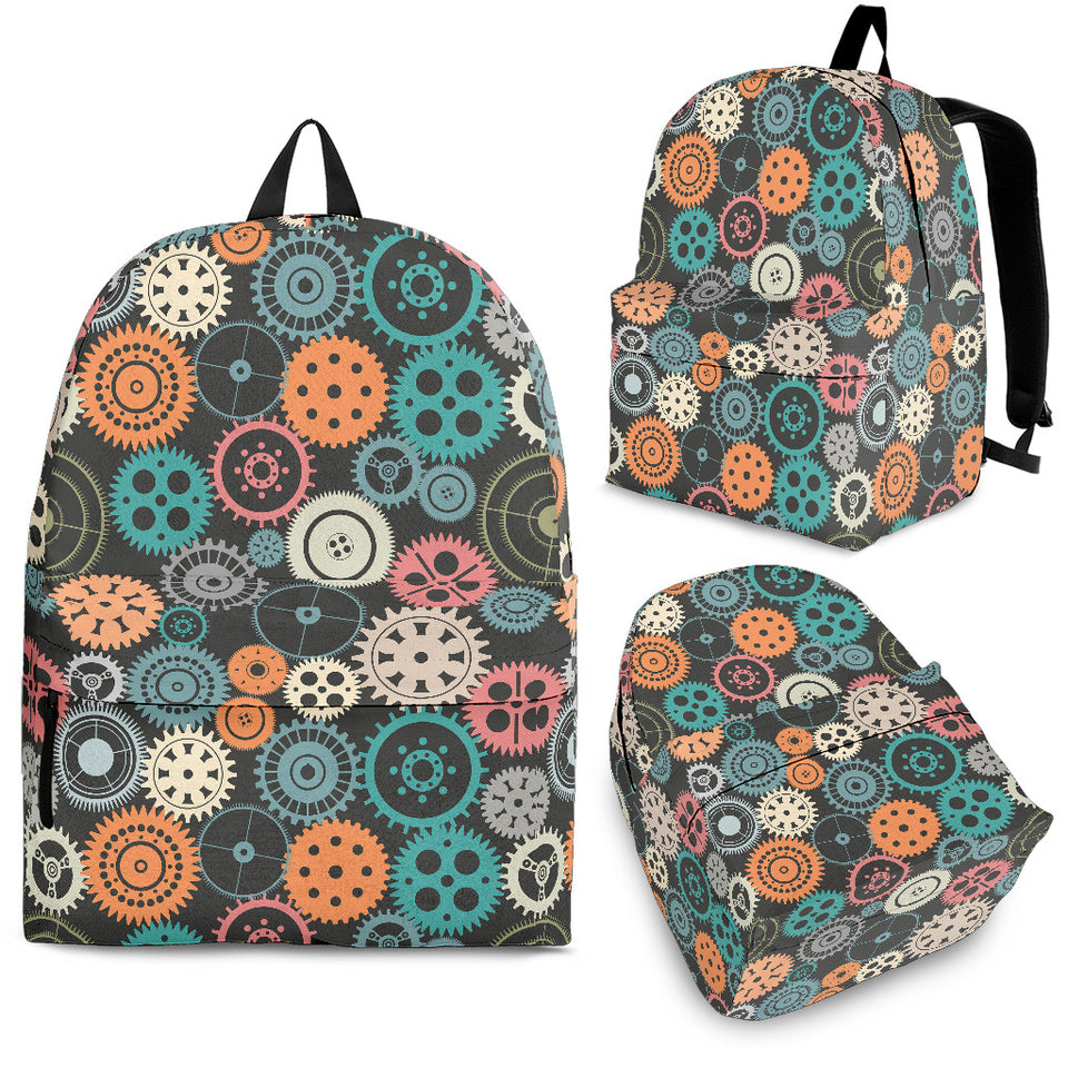 Gear Pattern Print Design 05 Backpack