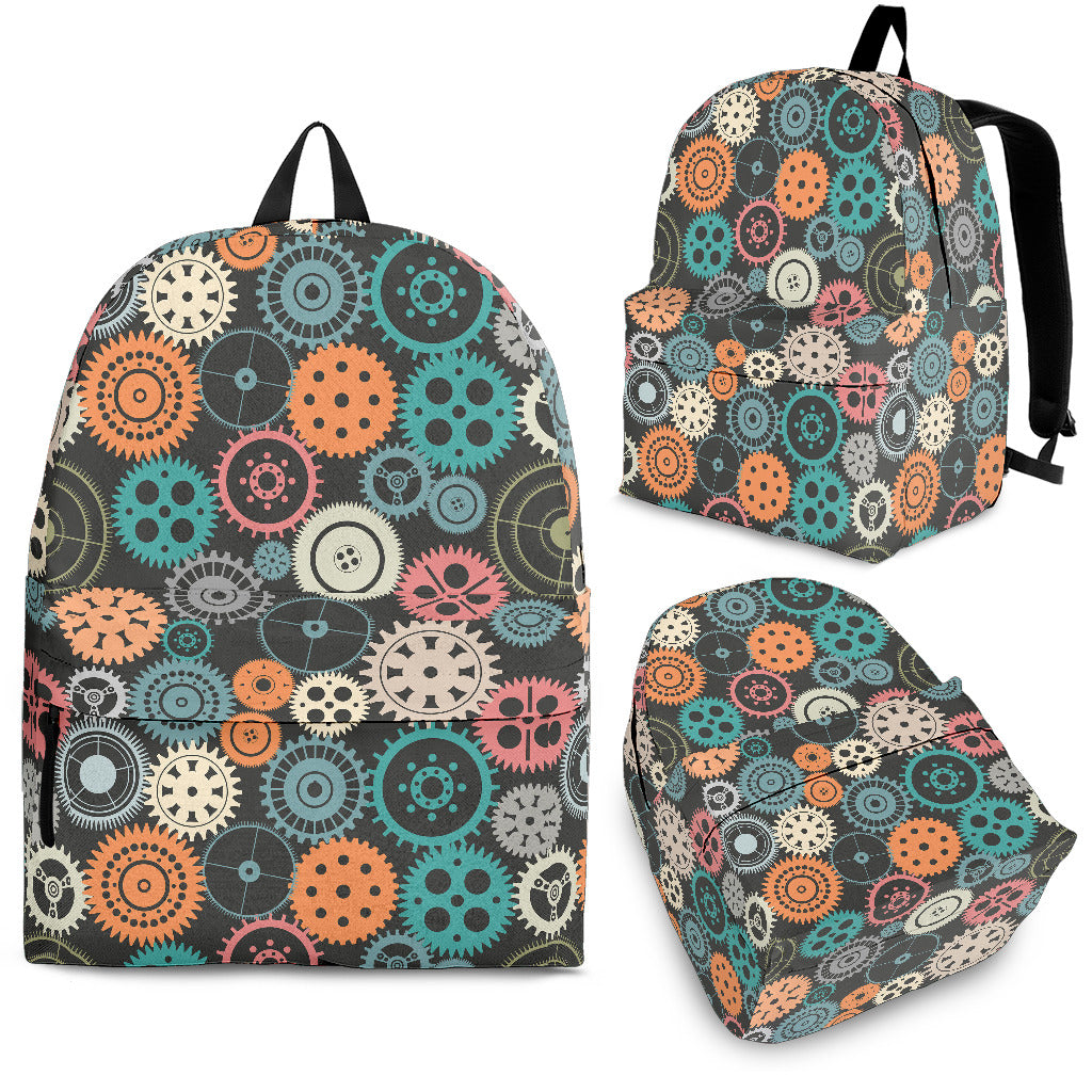 Gear Pattern Print Design 05 Backpack