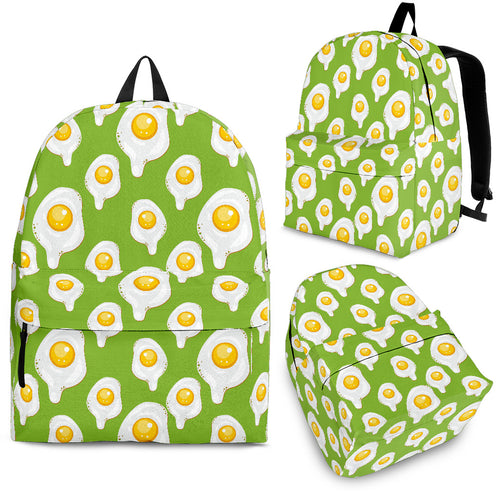 Fried Eggs Pattern Print Design 01 Backpack