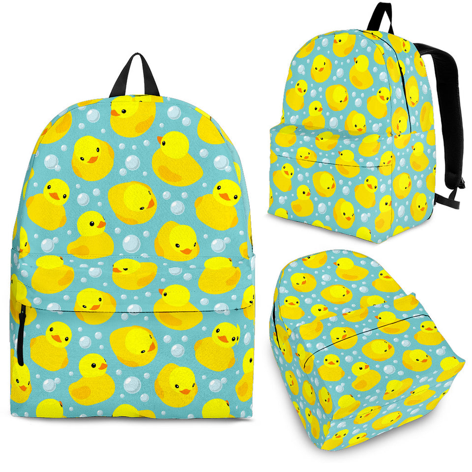 Duck Toy Pattern Print Design 03 Backpack