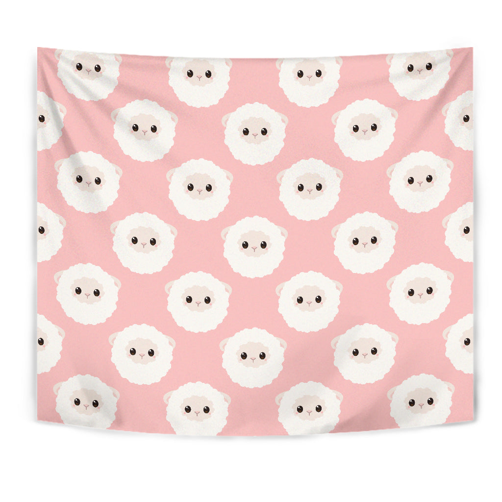 Cute Sheep Pattern Wall Tapestry