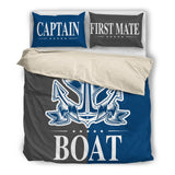 Boat Anchor Bedding Set Duvet Cover Captain & First Mate Anchor Ccnc006 Bt0159