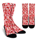 Pink & Red Hearts Crew Socks