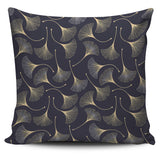 Gold Ginkgo Leaves Pillow Cover