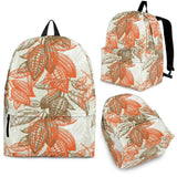 Cocoa Beans Cocoa Tree Pattern Backpack
