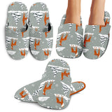 Beautiful Deers Winter Christmas Slippers