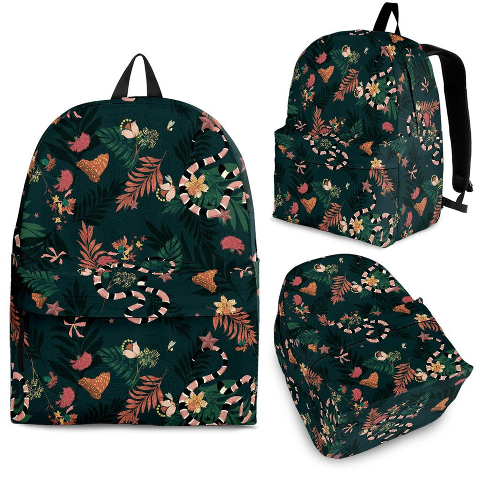 Snake Forest Pattern Backpack