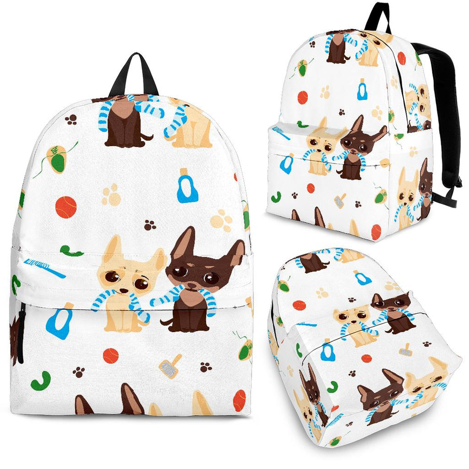 Cute Chihuahua Dog Pattern Backpack