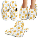 Pancake Pattern Print Design 05 Slippers