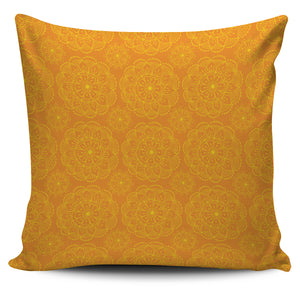 Orange Traditional Indian Element Pattern Pillow Cover