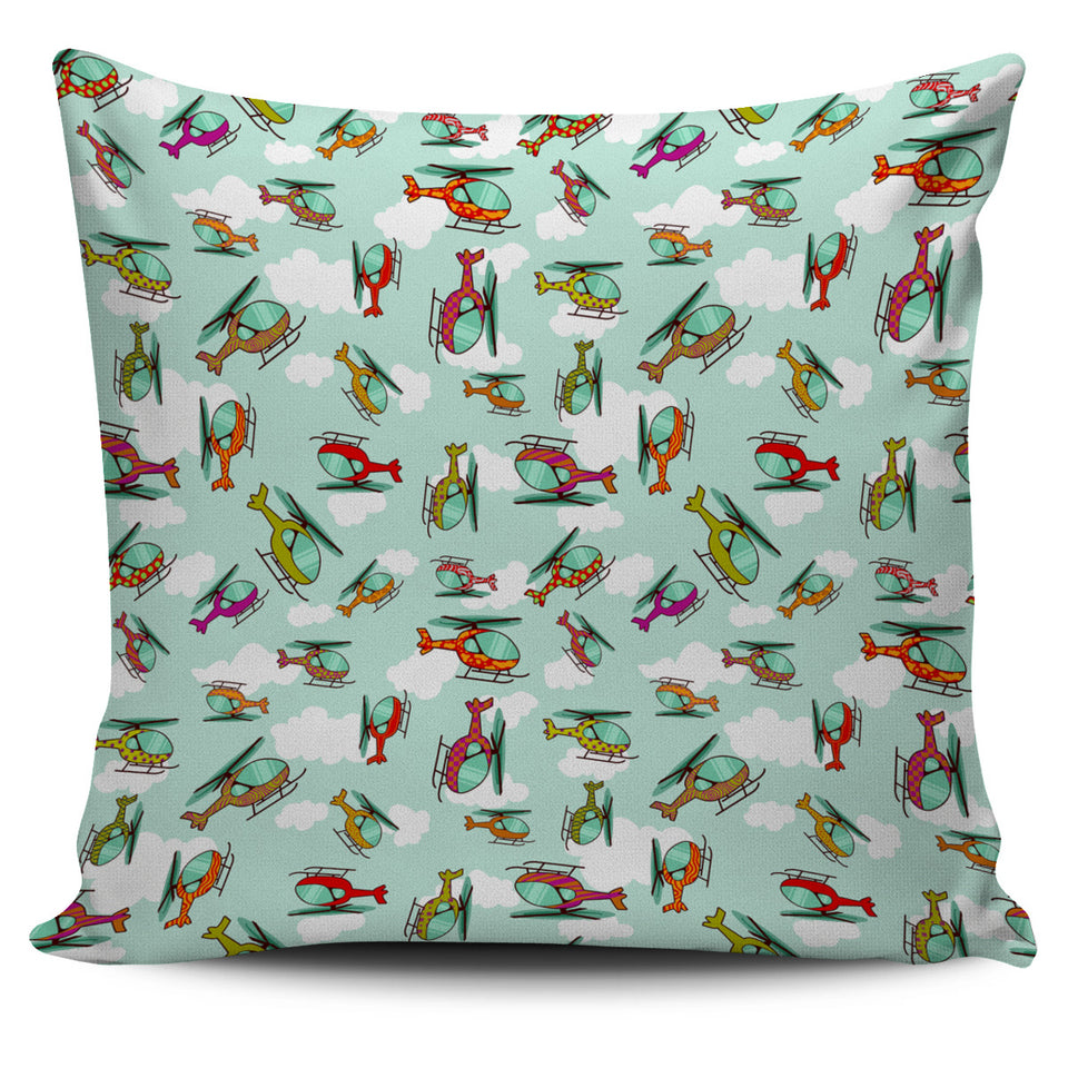 Helicopter Design Pattern Pillow Cover