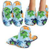 Alien Pattern Print Design 04 Slippers