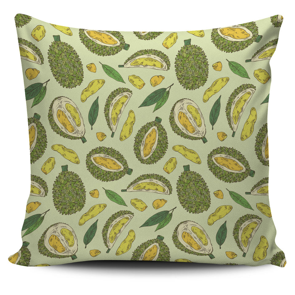Durian Leaves Pattern Background Pillow Cover